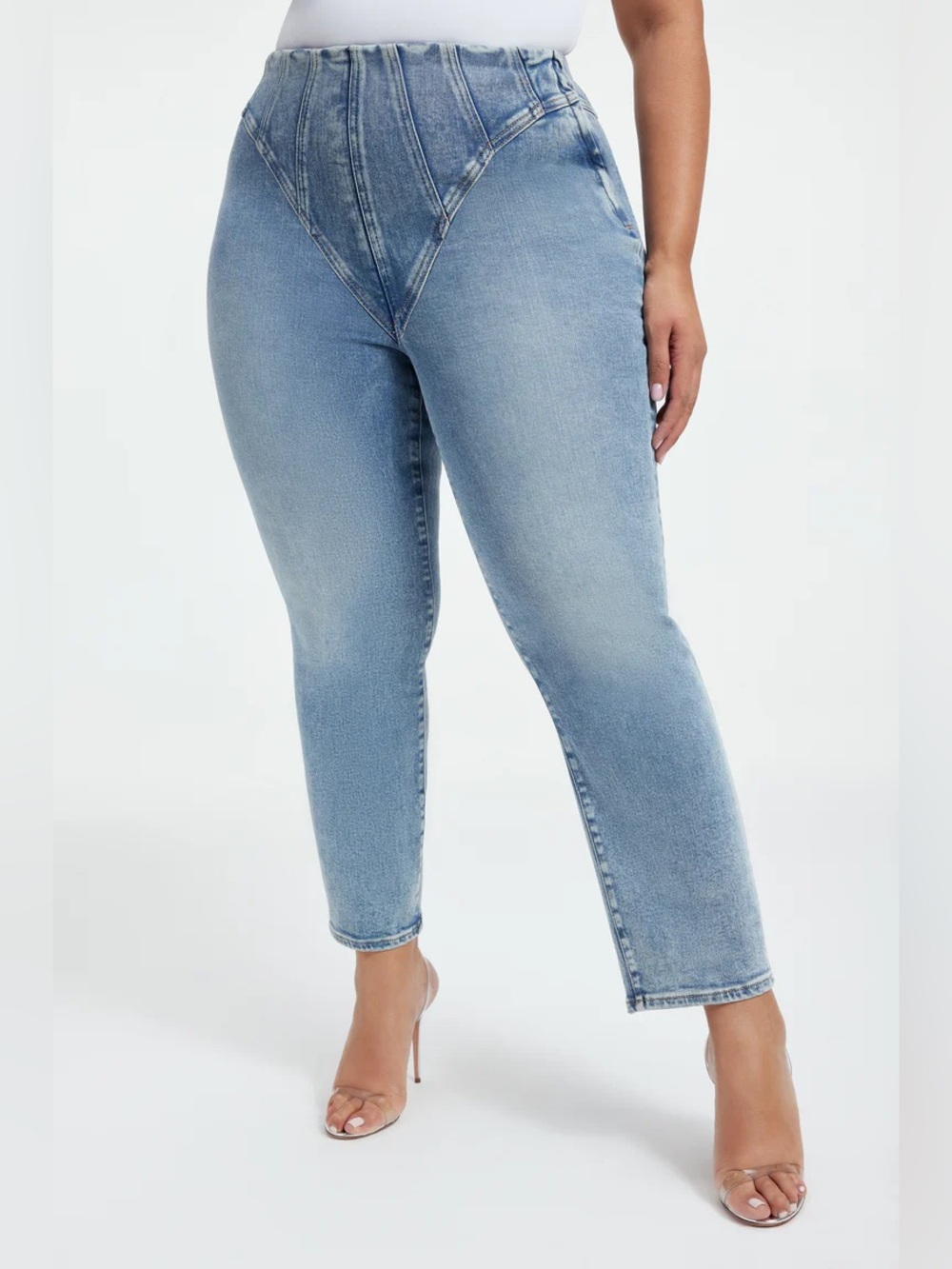 Good American Good Waist Classic Denim Jeans Size 6/28